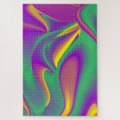 Die Magie der Farben Abstrakt 3D-Rainbowart Puzzle (Vertikal)