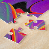 Die Magie der Farben Abstrakt 3D-Rainbowart Puzzle (Seite)