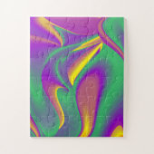 Die Magie der Farben Abstrakt 3D-Rainbowart Puzzle (Vertikal)