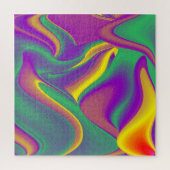 Die Magie der Farben Abstrakt 3D-Rainbowart Puzzle (Vertikal)