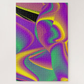 Die Magie der Farben Abstrakt 3D-Rainbowart Puzzle (Vertikal)