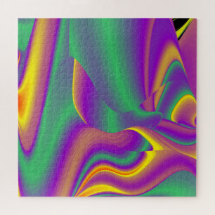 Die Magie der Farben Abstrakt 3D-Rainbowart Puzzle