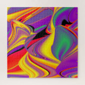 Die Magie der Farben Abstrakt 3D-Rainbowart Puzzle (Vertikal)