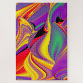 Die Magie der Farben Abstrakt 3D-Rainbowart Puzzle (Vertikal)