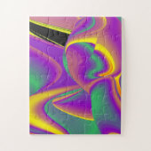 Die Magie der Farben Abstrakt 3D-Rainbowart Puzzle (Vertikal)