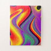 Die Magie der Farben Abstrakt 3D-Rainbowart Puzzle (Vertikal)