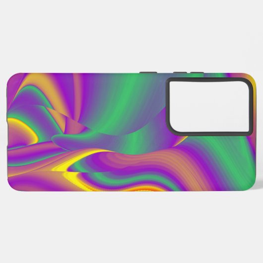 Die Magie der Farben Abstrakt 3D-Rainbowart Samsung Galaxy Hülle (Rückseite (Horizontal))