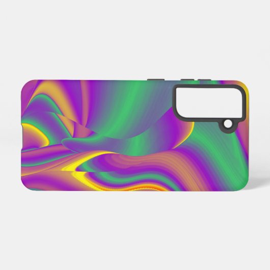 Die Magie der Farben Abstrakt 3D-Rainbowart Samsung Galaxy Hülle (Rückseite (Horizontal))