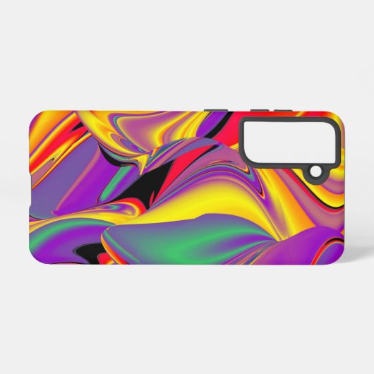 Die Magie der Farben Abstrakt 3D-Rainbowart Samsung Galaxy Hülle (Rückseite (Horizontal))