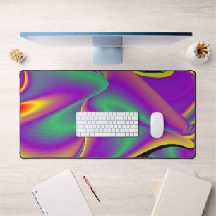 Die Magie der Farben Abstrakt 3D-Rainbowart Schreibtischunterlage