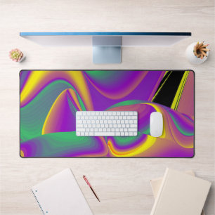 Die Magie der Farben Abstrakt 3D-Rainbowart Schreibtischunterlage