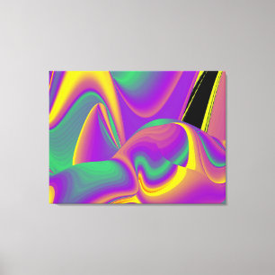 Die Magie der Farben Abstrakte 3D Regenbogenkunst Leinwanddruck