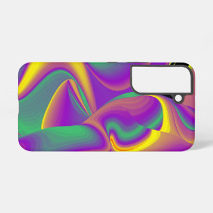 Die Magie der Farben Abstrakte 3D-Regenbogenkunst Samsung Galaxy Hülle