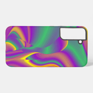 Die Magie der Farben Abstrakte 3D-Regenbogenkunst Samsung Galaxy Hülle