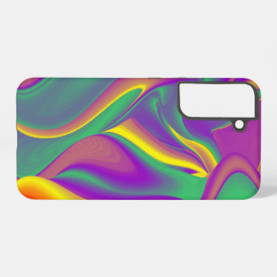 Die Magie der Farben Abstrakte 3D-Regenbogenkunst Samsung Galaxy Hülle