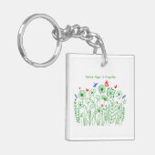 Die Magie der Natur ist überall Schlüsselanhänger (Vorderseite links)
