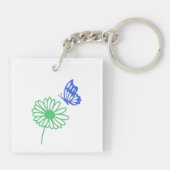 Die Magie der Natur ist überall Schlüsselanhänger (Rückseite)