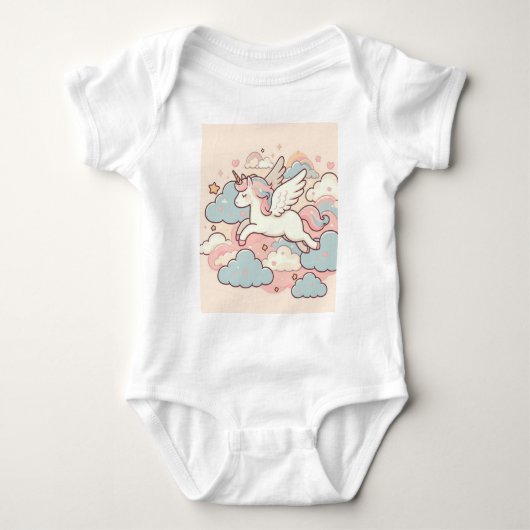 Die Magie der Unicorns Baby Strampler (Vorderseite)