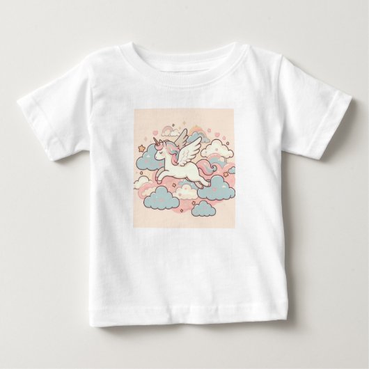 Die Magie der Unicorns Baby T-shirt (Vorderseite)