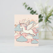 Die Magie der Unicorns Postkarte (Stehend Vorderseite)