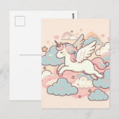 Die Magie der Unicorns Postkarte (Vorne/Hinten)