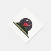 die Magie der Vintagen Schallplatte Serviette (Ecke)