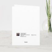 Die Magie der Weihnachten endet nie Karte (Rückseite)