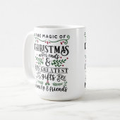 Die Magie der Weihnachten... Kaffeetasse (Vorderseite Links)
