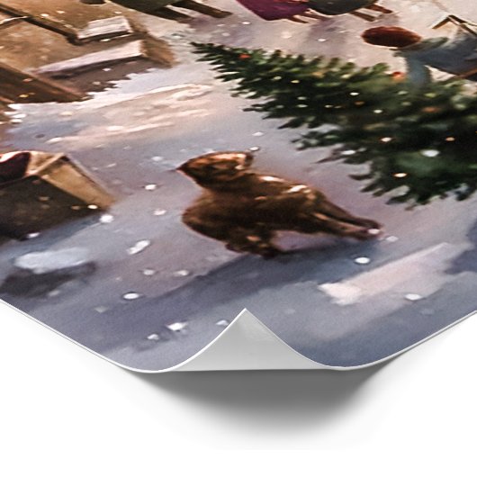 Die Magie der Weihnachten wird lebendig Poster (Ecke)