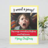 Die Magie der Weihnachten WOLLTE ich einen PONY! (Stehend Vorderseite)