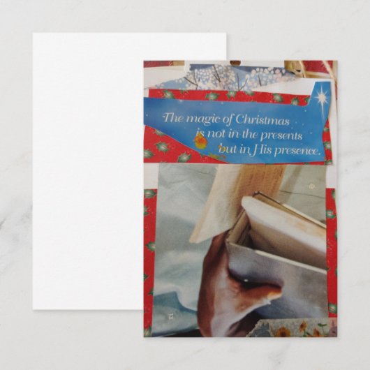 Die Magie der Weihnachtskarte Einladung (Vorne/Hinten)