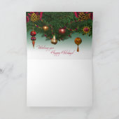 Die Magie der Weihnachtskarte (mit Stimmung) Karte (Innenseite)