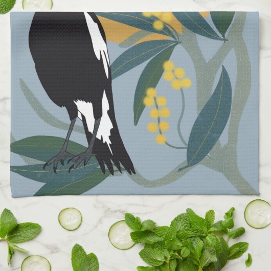 Die Magie der Wintersonne Geschirrtuch (Gefaltet)