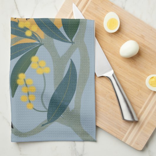 Die Magie der Wintersonne Geschirrtuch (Viertel Falte)