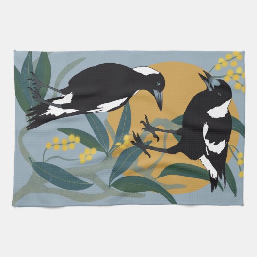 Die Magie der Wintersonne Geschirrtuch (Horizontal)