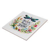 Die Magie des Frühlings floral Fliese (Seite)
