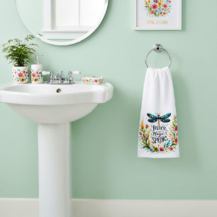 Die Magie des Frühlings floral Handtuch
