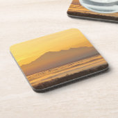 Die Magie des Gebirges am Morgen. Getränkeuntersetzer (Linke Seite)