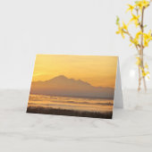 Die Magie des Gebirges am Morgen. Karte (Gelbe Blume)