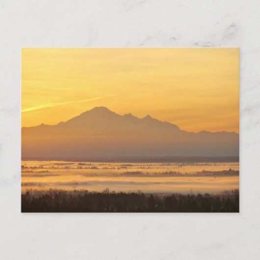 Die Magie des Gebirges am Morgen. Postkarte (Vorderseite)