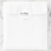 Die Magie des Lebens Runder Aufkleber (Tasche)