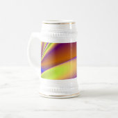 Die Magie des Sommers , Abstrakte 3D-Kunst Bierglas (Vorderseite Links)
