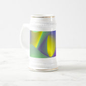 Die Magie des Sommers , Abstrakte 3D-Kunst Bierglas (Vorderseite Links)