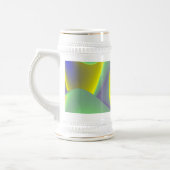 Die Magie des Sommers , Abstrakte 3D-Kunst Bierglas (Links)