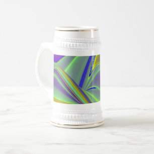 Die Magie des Sommers , Abstrakte 3D-Kunst Bierglas