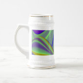 Die Magie des Sommers , Abstrakte 3D-Kunst Bierglas (Links)