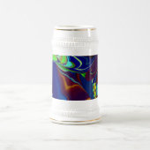 Die Magie des Sommers , Abstrakte 3D-Kunst Bierglas (Mittel)