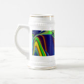 Die Magie des Sommers , Abstrakte 3D-Kunst Bierglas (Links)