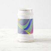Die Magie des Sommers , Abstrakte 3D-Kunst Bierglas (Mittel)