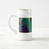 Die Magie des Sommers , Abstrakte 3D-Kunst Bierglas (Links)